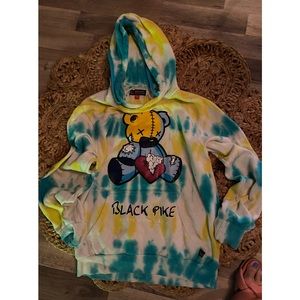 Black Pike tye dye hoodie